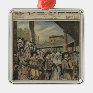 Adorno Metálico Una derecha bretona del boda en París