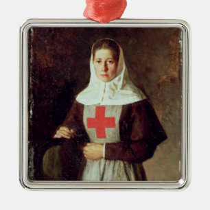 Adorno Metálico Una enfermera, 1886