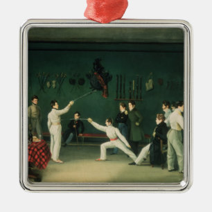 Adorno Metálico Una escena de cercado, 1827