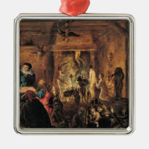 Adorno Metálico Una escena de la brujería, 1633