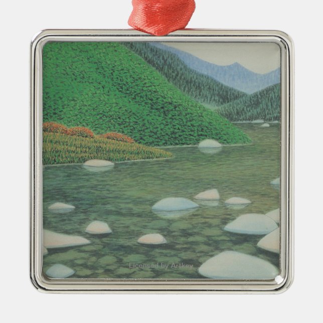 Adorno Metálico Una esquina silenciosa en Moutains (Frente)