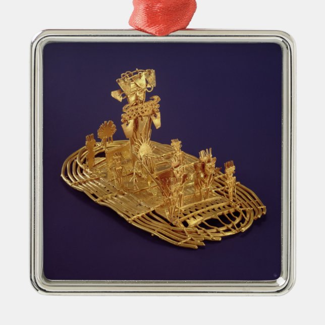 Adorno Metálico Una estatuilla votiva de Muisca que representa (Frente)