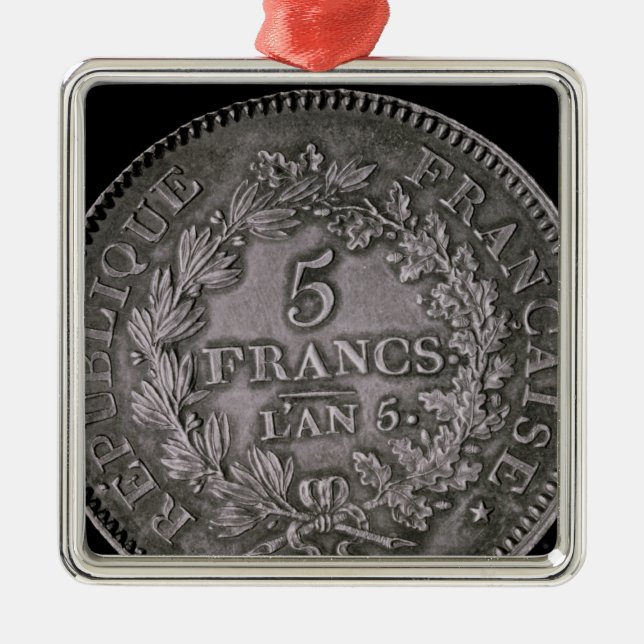 Adorno Metálico Una libra de veinte soles (Frente)