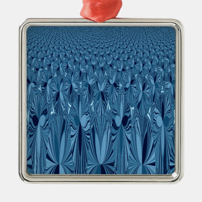 Adorno Metálico Una mezcla de azul (Frente)