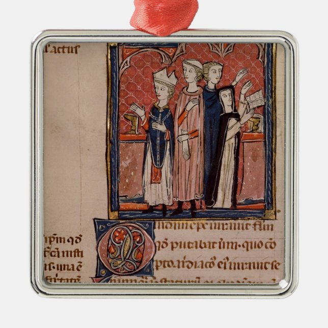 Adorno Metálico Una monja que le toma votos y la masa (Frente)