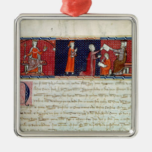 Adorno Metálico Una mujer que toma un juramento antes