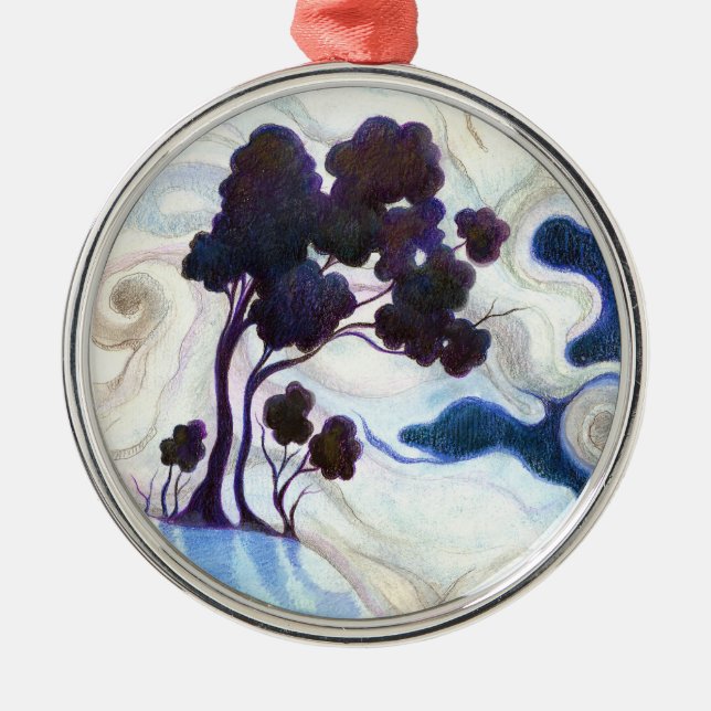 Adorno Metálico Una noche brillante (Frente)