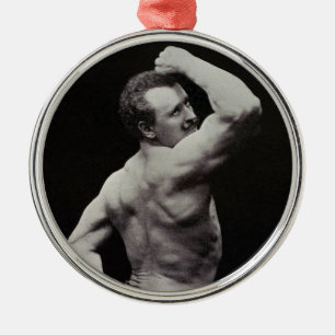 Adorno Metálico Una nueva pose de los hombres fuertes Eugen Sandow