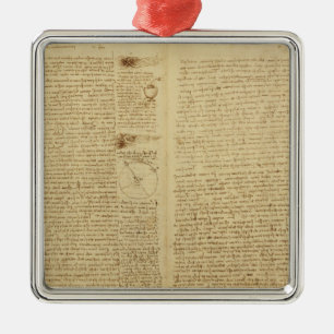 Adorno Metálico Una página del códice Leicester, 1508-12