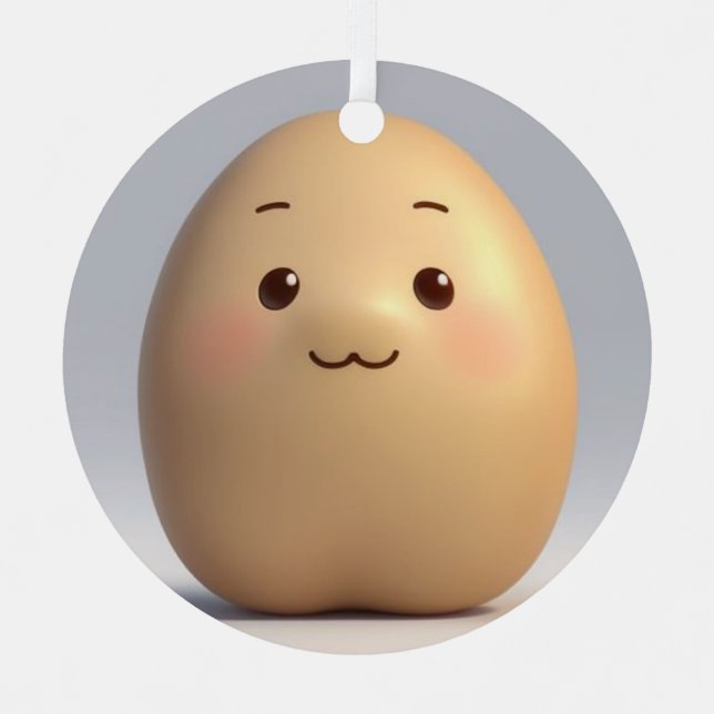 Adorno Metálico Una papa pequeña (Anverso)