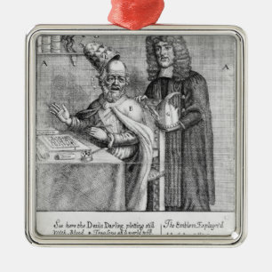 Adorno Metálico Una representación de Titus Oates