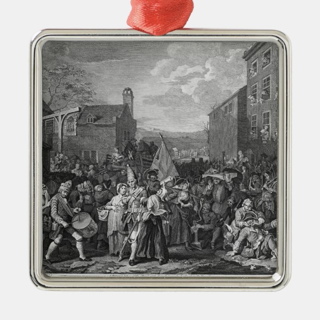 Adorno Metálico Una representación del marzo de los guardias (Frente)