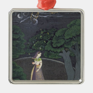 Adorno Metálico Una señora en su manera a una cita, Guler, c.1760