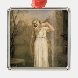Adorno Metálico Undine (de John William Waterhouse)