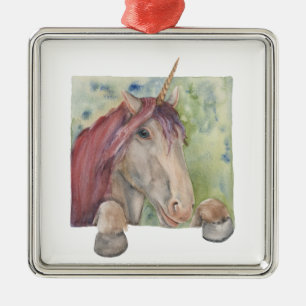 Adorno Metálico Unicornio