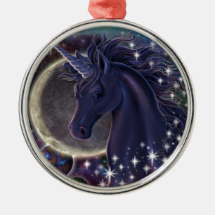 Adorno Metálico Unicornio estelar