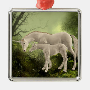 Adorno Metálico Unicornios