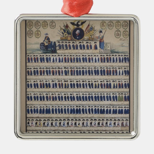 Adorno Metálico Uniformes prusianos desde Frederick (Frente)