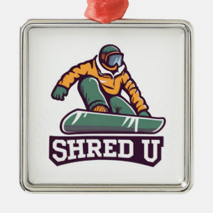 Adorno Metálico Universidad de Snowboarding Shred