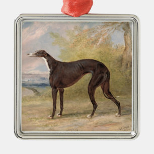 Adorno Metálico Uno de los Greyhounds ganadores de George Lane Fox