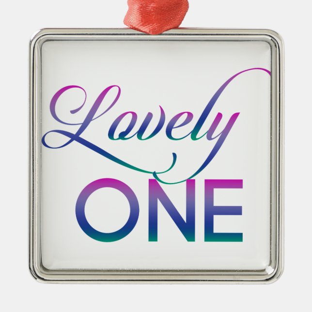 Adorno Metálico Uno encantador (Frente)