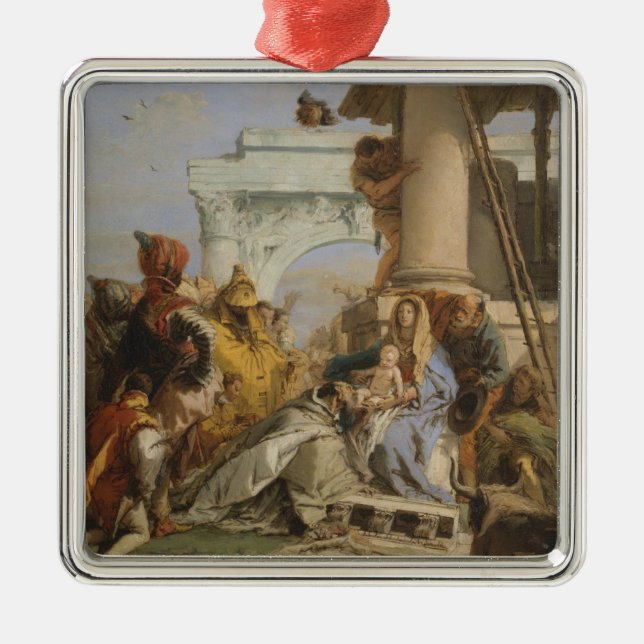 Adorno Metálico Unos de los reyes magos (Frente)