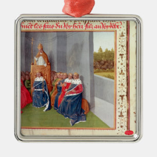 Adorno Metálico Urbano II que predica la cruzada en Clermont