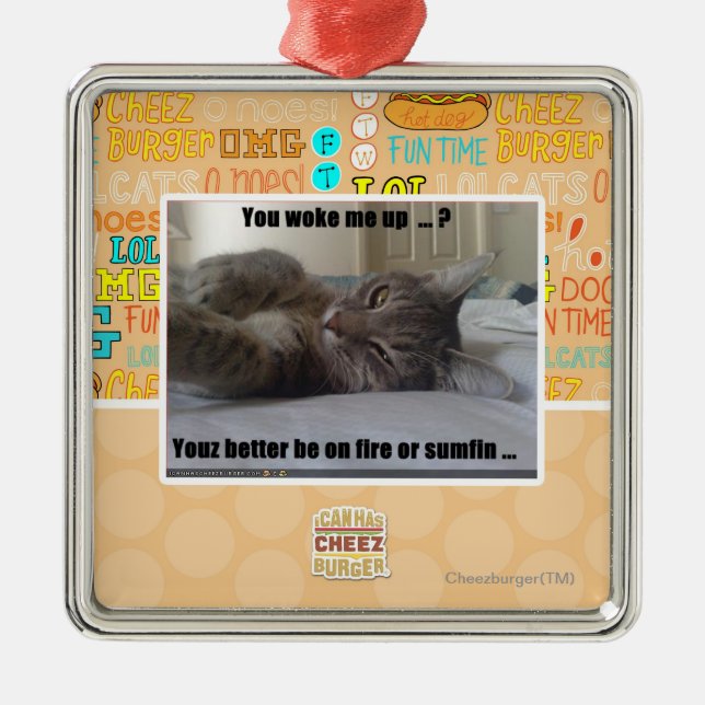 Adorno Metálico Usted me despertó (Frente)