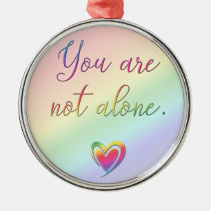 Adorno Metálico Usted no es solo