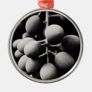Adorno Metálico uvas para un día amargo