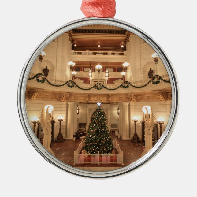 Adorno Metálico Vacaciones de navidades en el Capitolio Estatal de (Frente)