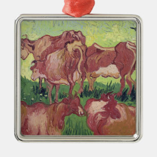 Adorno Metálico Vacas de Vincent van Gogh el  , 1890