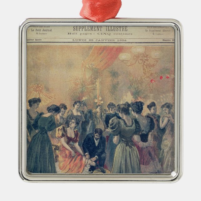 Adorno Metálico Vacunación en una recepción de la tarde (Frente)