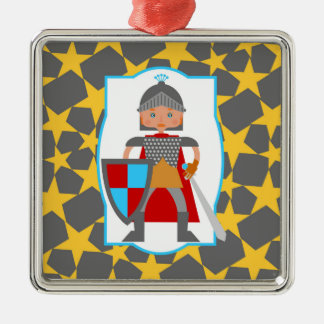 Adorno Metálico Valiente regalo de cumpleaños de Knight Boy
