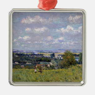 Adorno Metálico Valle de Alfred Sisley el del Sena en la St-Nube