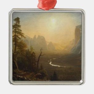 Adorno Metálico Valle de Yosemite, rastro del punto del glaciar
