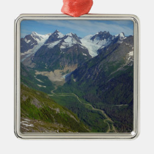 Adorno Metálico Valle tallado en glaciar de Alaskan