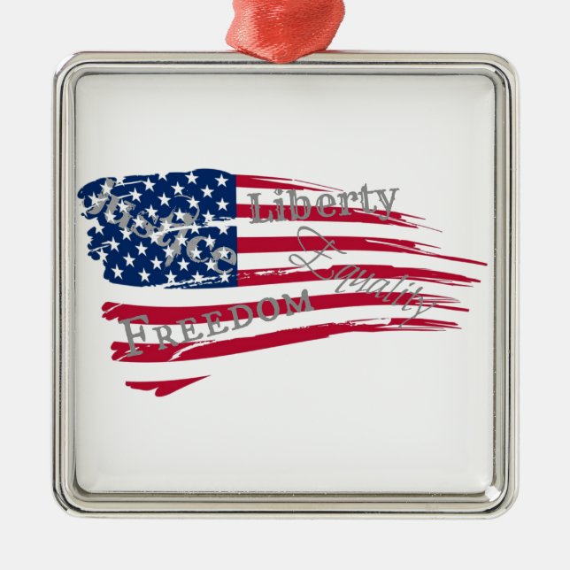 Adorno Metálico Valores americanos (Frente)