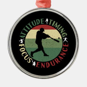 Adorno Metálico Valores motivacionales del equipo de béisbol