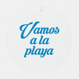 ADORNO METÁLICO VAMOS A LA PLAYA
