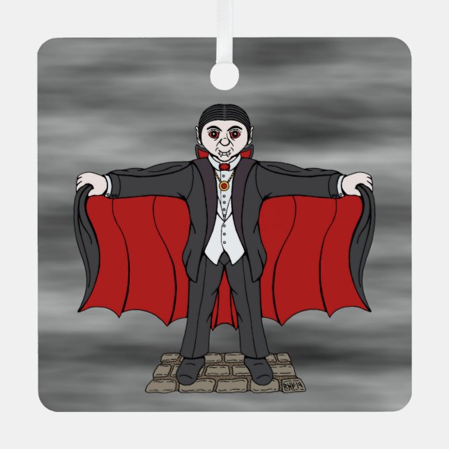 Adorno Metálico Vampiro cutáneo/dracula (Anverso)