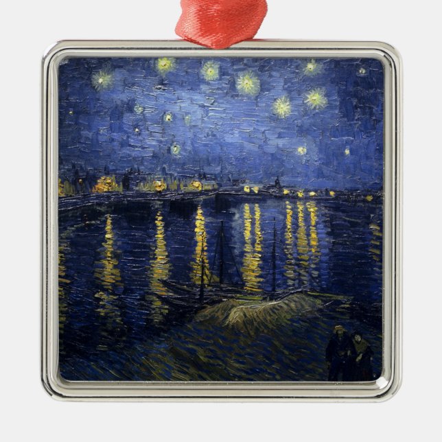 Adorno Metálico Van Gogh, La Noche Starry, 1888 (Frente)