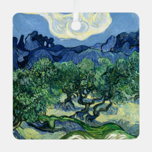 Adorno Metálico Van Gogh Los Olivos Pintura de Paisaje