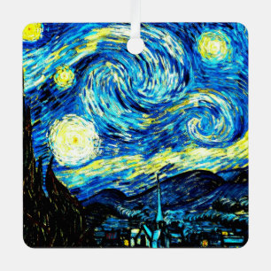 Adorno Metálico Van Gogh - Noche estrellada