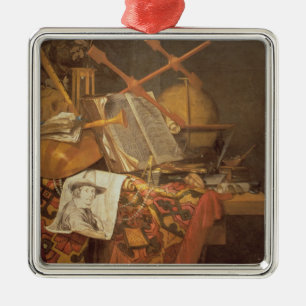 Adorno Metálico Vanitas (aceite en lona)