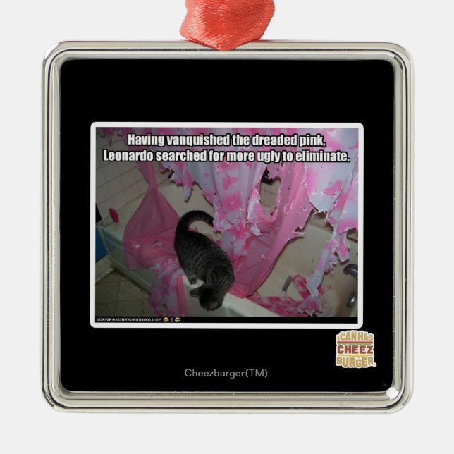 Adorno Metálico Vanquista el rosado temible (Frente)