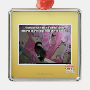 Adorno Metálico Vanquista el rosado temible