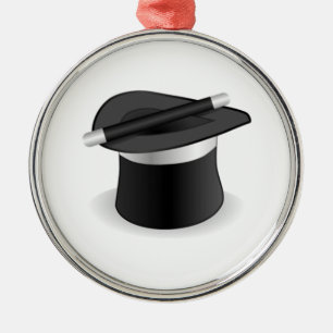 Adorno Metálico Vara y gorra del mago