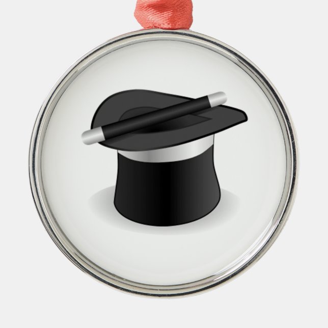 Adorno Metálico Vara y gorra del mago (Frente)