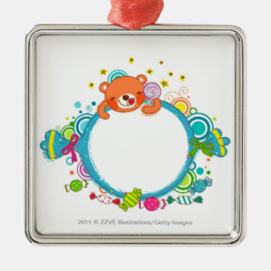 Adorno Metálico Variedad de caramelos